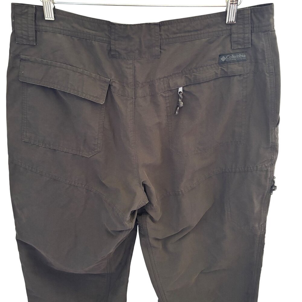 Columbia Men's Dark Gray Hiking Pants Size 36 x 30 Omni Shade Zip Pockets - Picture 5 of 10